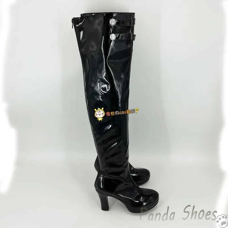 รองเท้าคอสเพลย์อนิเมะเกมเทพีแห่งชัยชนะ NIKKE รองเท้าบูทคอสเพลย์การ์ตูน สำหรับงานคอนเวนชั่น ปาร์ตี้ฮาโลวีน