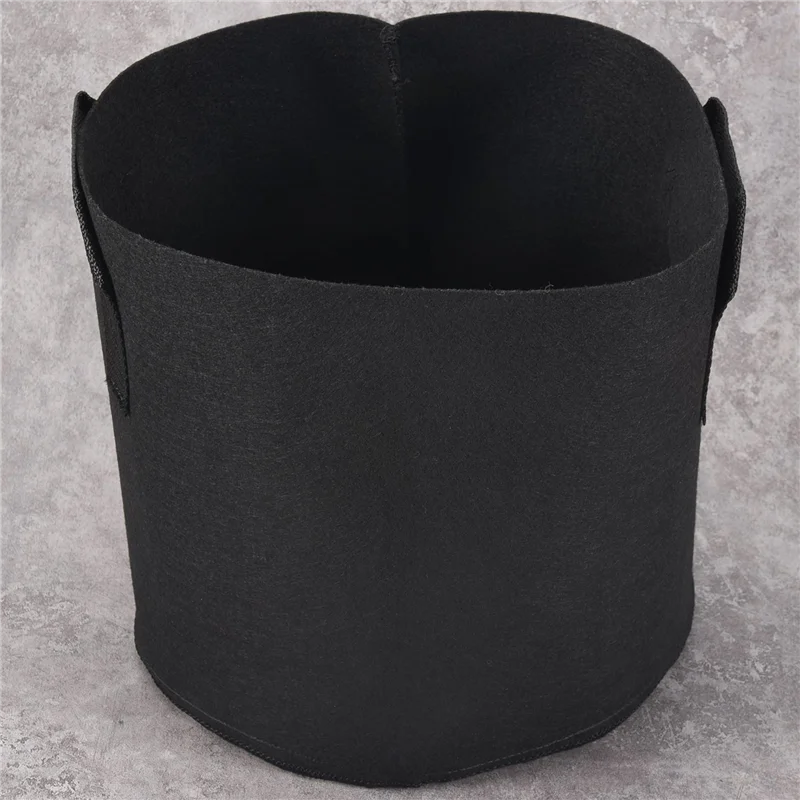 A67M-Fabric Pots Container, 5 Pack 3 Gallon Plant Grow Bags, Fabric Containers With Strap Handles For Potato, Flower, Home Garde