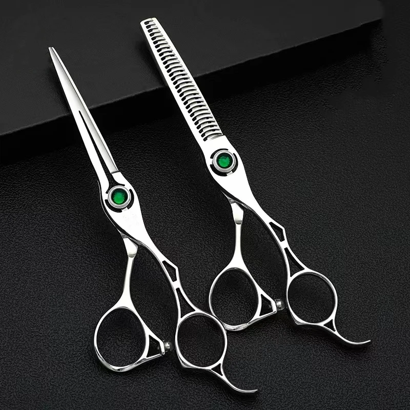 Professional Hair Salon Scissors Barber Shop Supplies Thin hair scissors with reverse teeth 440C 5.5-6-6.5-7inch