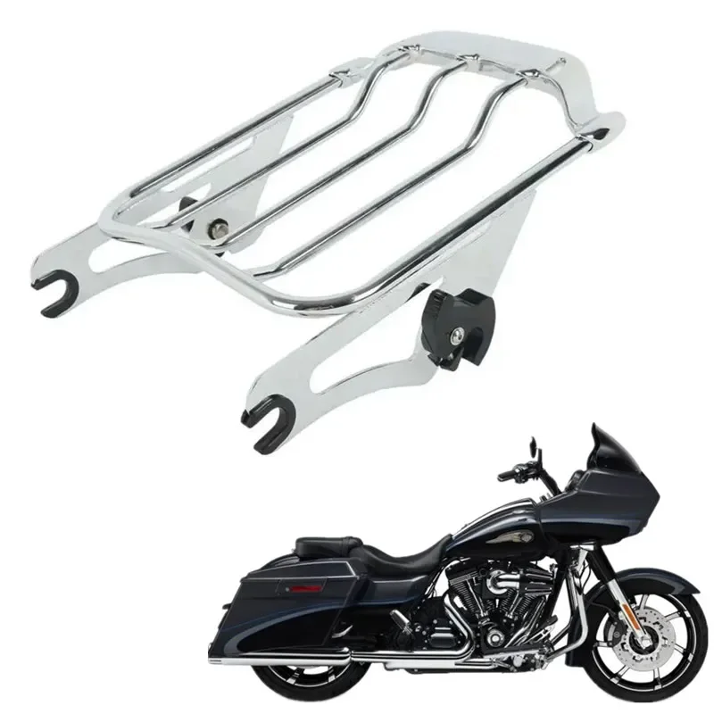 For Harley Touring Street Glide Road king 2009-UP FLTR FLHX Road Glide Air Wing Two Up Luggage Rack Motorcycle Parts