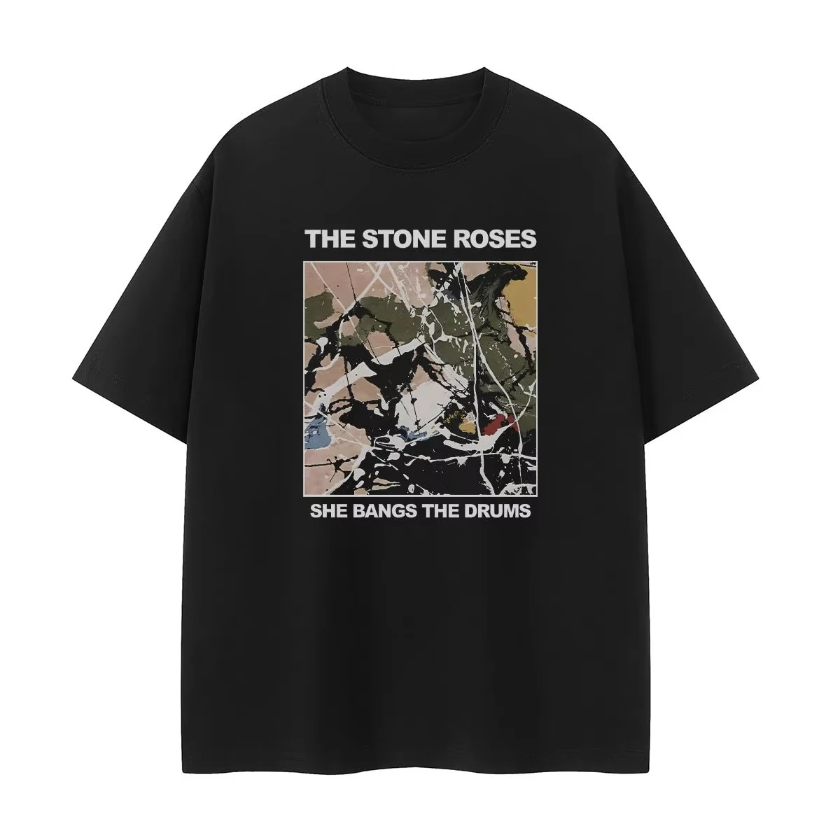 

The Stone Roses Stone Rose Band Винтаж Американский уличный арт VTG Rock с коротким рукавом Мужская женская повседневная спортивная футболка унисекс
