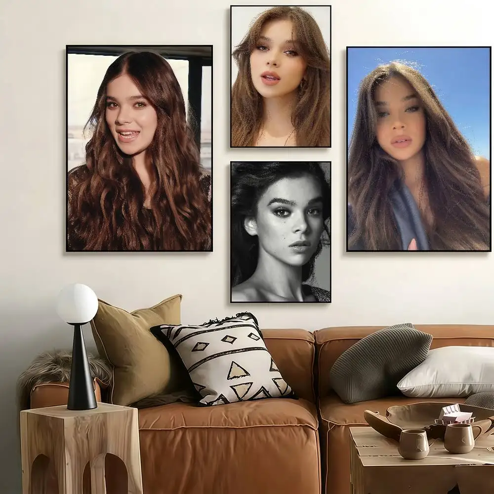 Actor H-Hailee S-Steinfeld-D Poster for Living Room Bedroom Office or Bar Frameless Indoor Use Bedroom Wall Art