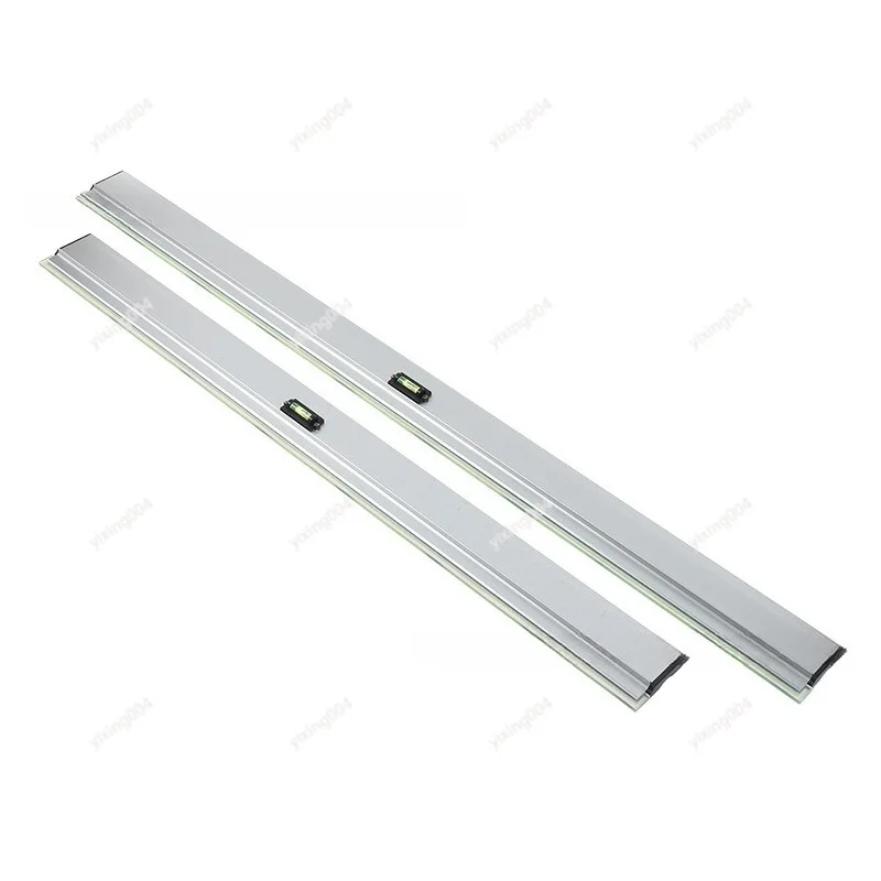 Stainless Steel Plastering Ruler with Level Bubble, Wall Smoothing Tool for Masonry
