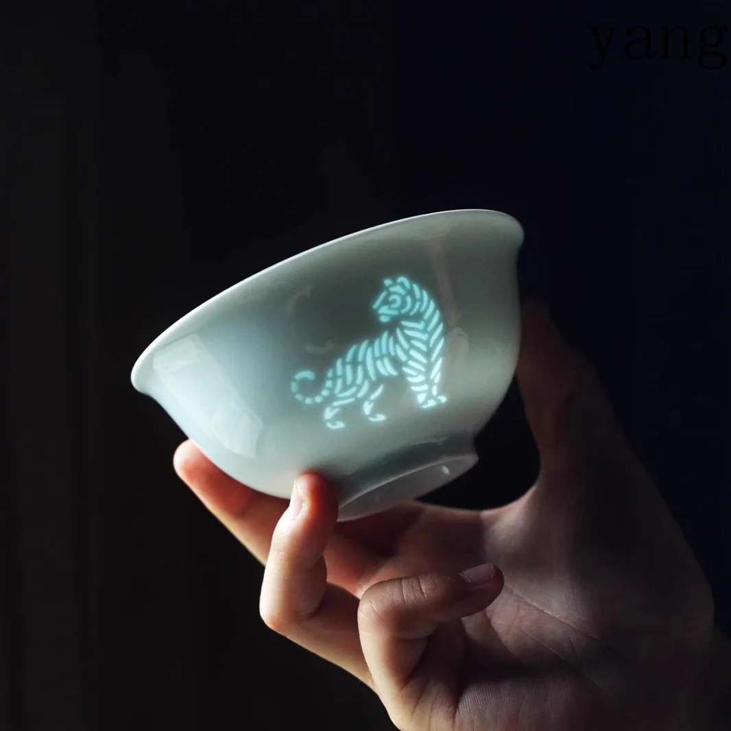 LMM Ceramic Dishes Set Household Dishes and Plates Mid-Autumn Festival Personalized Gifts