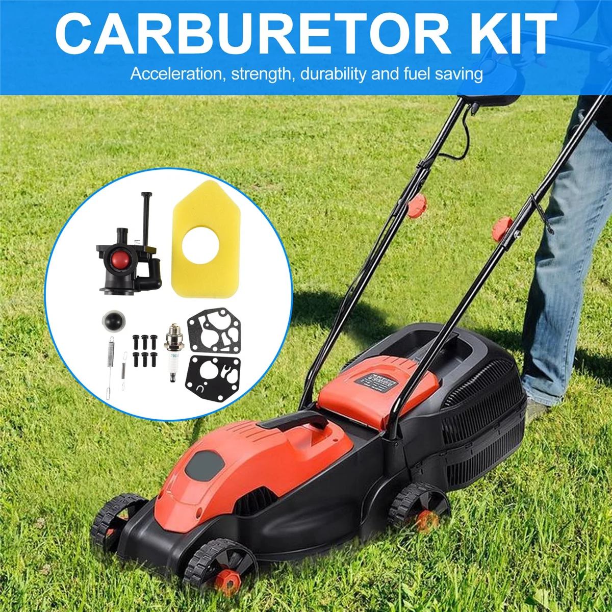 795477 Carburetor 691859 692211 Governor Spring 698369 Air Filter for Briggs&Stratton 795469 794147 699660 794161 498811 XY