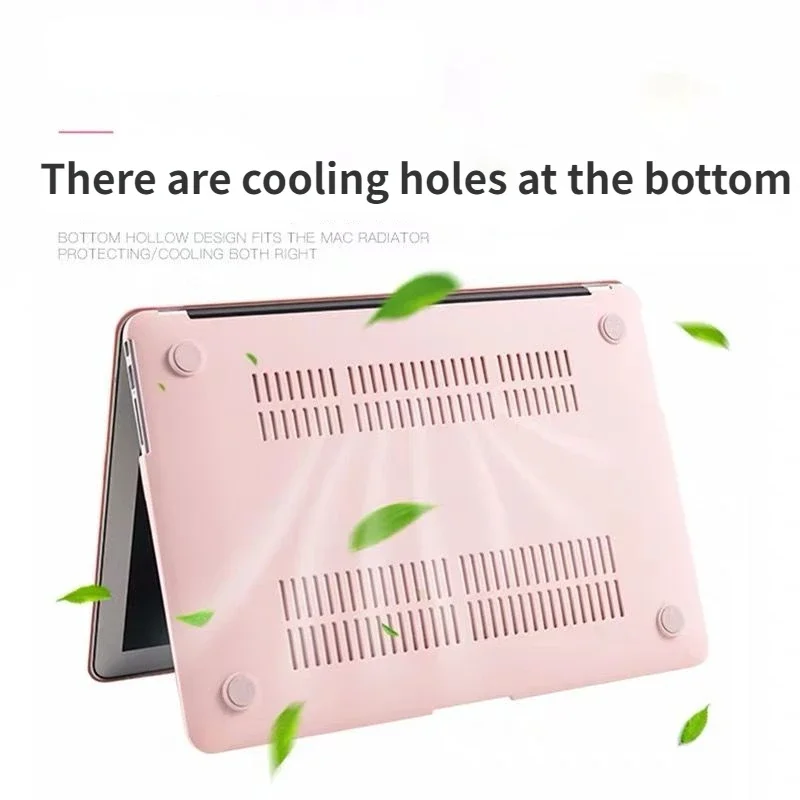 Custodia MacBoo per custodie solide da 15,6/13,3 pollici MacBook Air antiscivolo anti-impronte A2337 A2338 A2941 A2780 Custodia per PC color crema