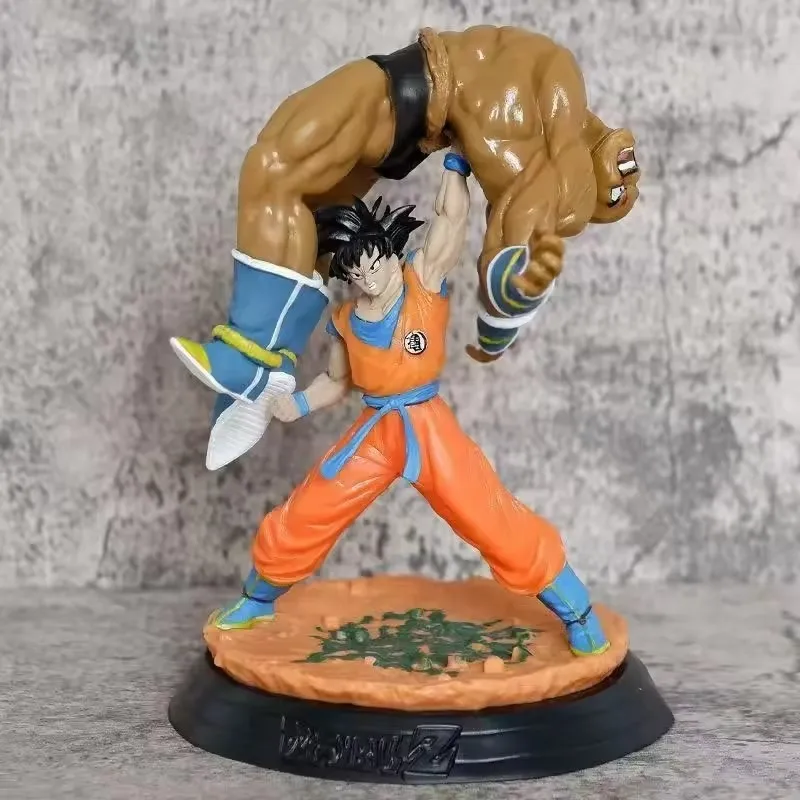 Bandai Dragon Ball Son Goku Action Figure - Classic Nappa Model Desktop Ornament Anime Statues Collectible Toy Gift for Fans