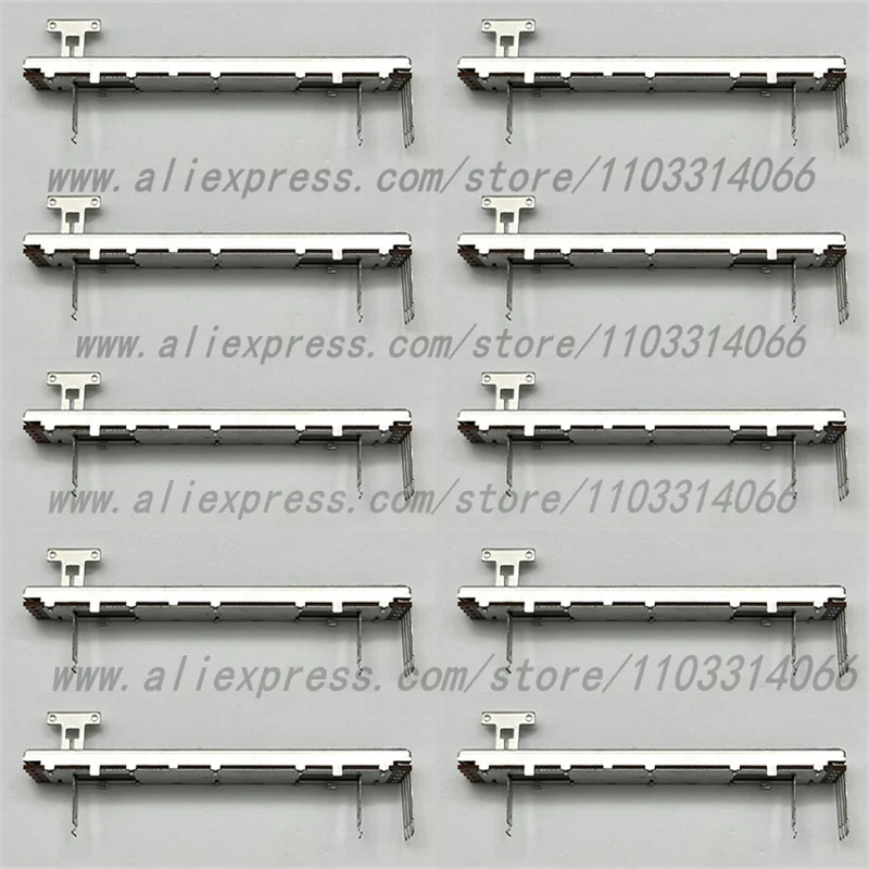 10 piezas de potenciómetros de alta calidad Allen dedicados para mezclador QU32 GLD80 de 128 mm, con eje de 4 pines B10K y longitud de 13T