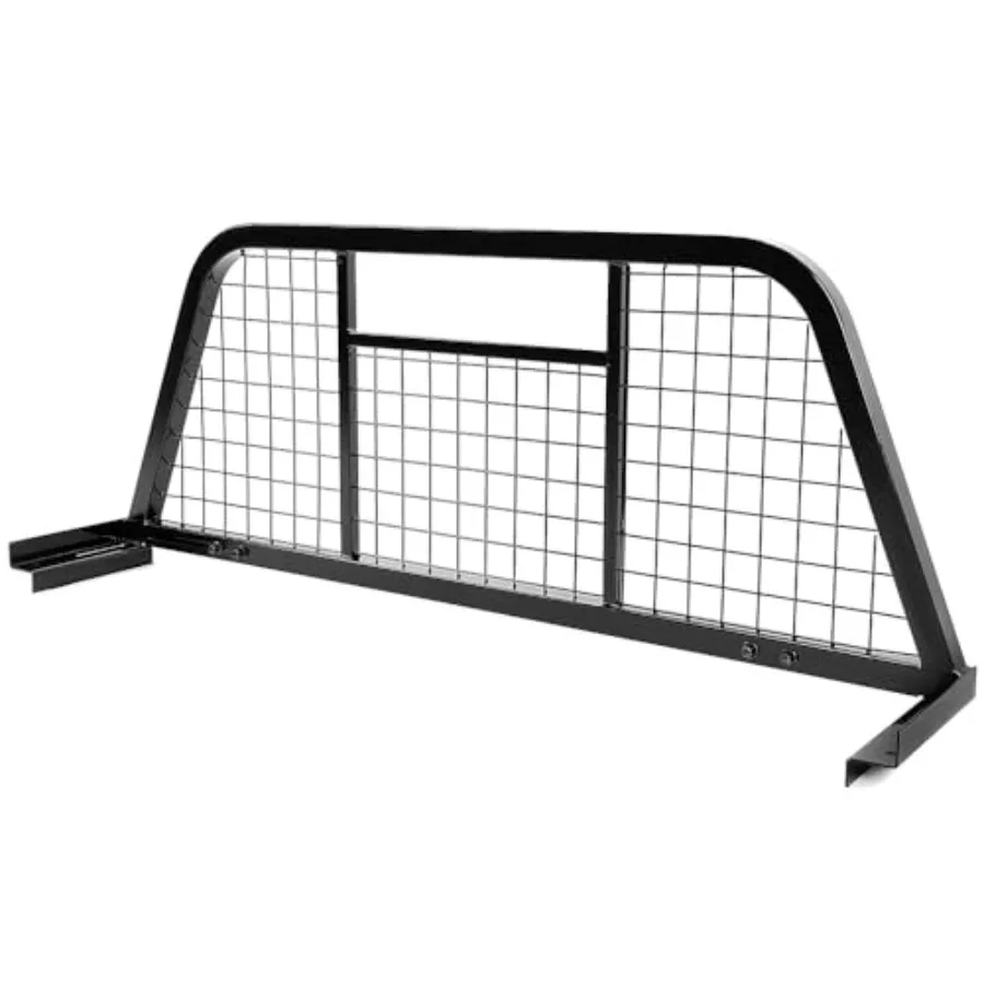 رف الصداع لشاحنة الالتقاط العالمية قابل للتعديل 64.37 إلى 78.12 حماية نافذة الكابينة نافذة خلفية آمنة رف نصف خلفي متوافق #1