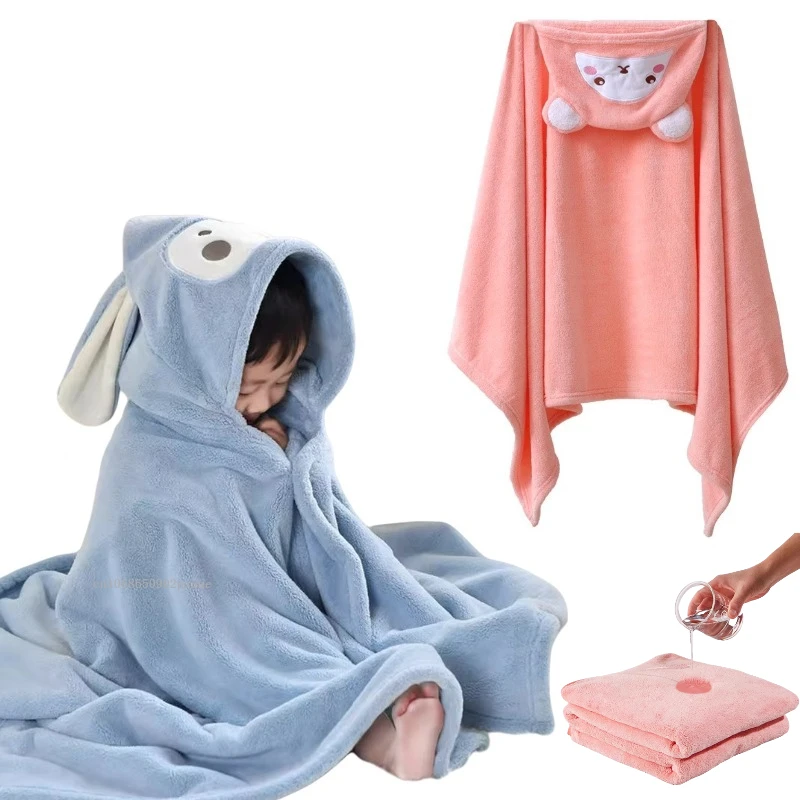 

Newborn Baby Bath Towel with Hood Boys Girls Soft Skin-friendly Highly Absorbent Baby Bathrobe Kids Bathrobe Infant Baby Stuff
