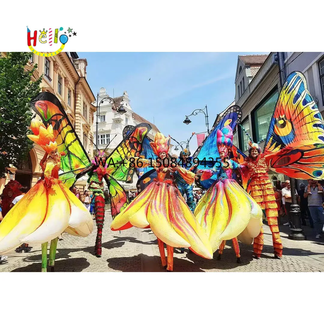Dancing Party Performance Lighted Flower Dress Inflatable Skirt Costume