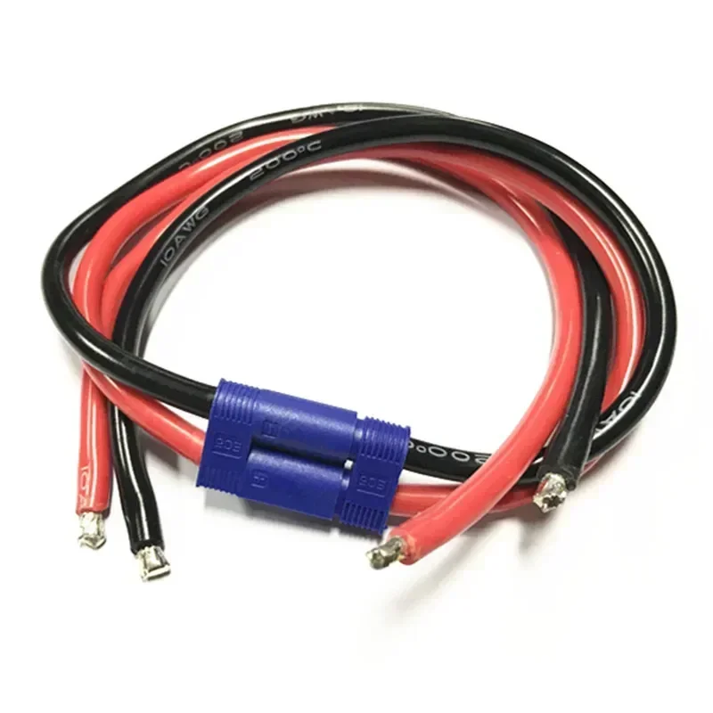 Cable flexible de silicona EC5, enchufe macho y hembra con línea de alimentación de alta corriente, 10AWG, arranque de emergencia para coche, cable