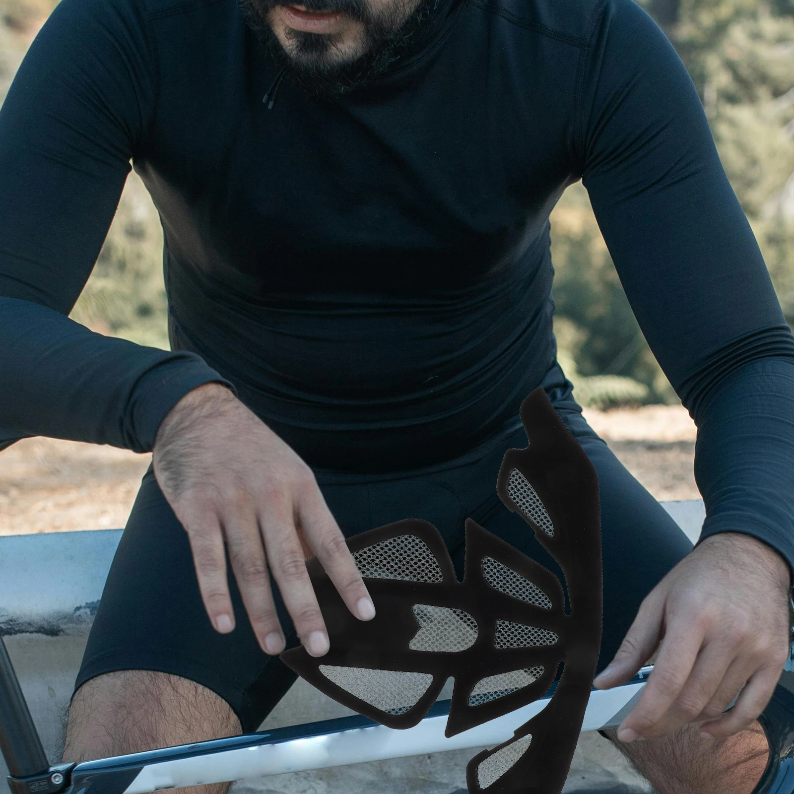 4 個のパッドキット自転車オートバイサイクリング用ユニバーサルフォーム交換クッションインナー保護ライニング