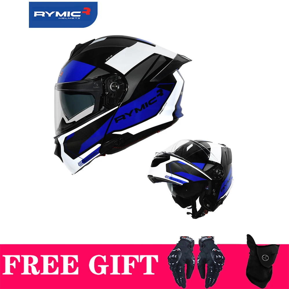 

Rymic New Safety Motorcycle Helmet Full Face Open Face Modular Helmet Removable Chin Flip Helmet Moto Capacete Casque Dot ECE