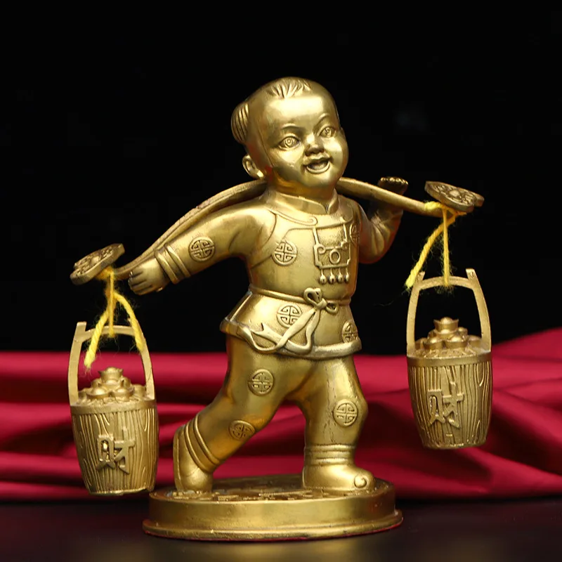 Guyunzhai brass CHILDREN'S decoration Wan Tung Ji Sudhana home decorative crafts