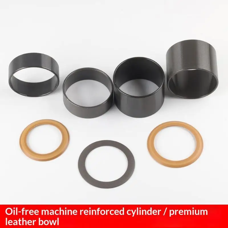 * Hot Vacuum Pump Oil-Free Mute Air Compressor Cylinder Sleeve Piston Cylinder Ring Air Compressor Pump Piston Ring Accessories