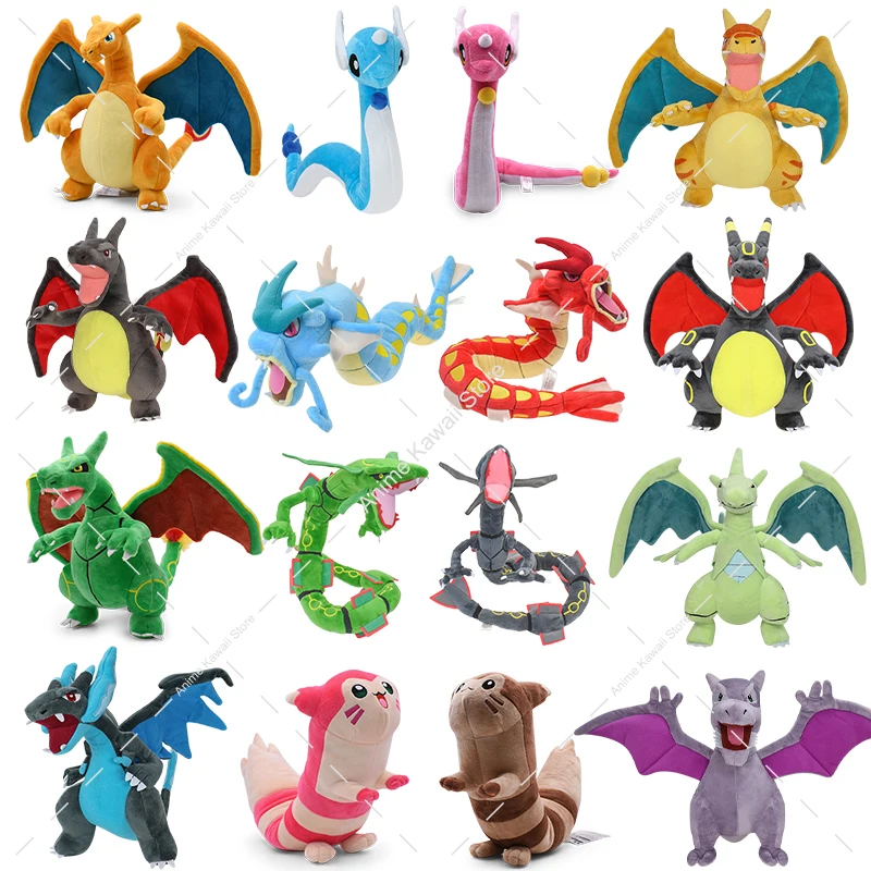 البوكيمون أفخم ميجا Charizard XY Gyarados Rayquaza محشوة ألعاب من نسيج مخملي عيد ميلاد الاطفال هدايا عيد الميلاد أنيمي شخصية الدمى #1