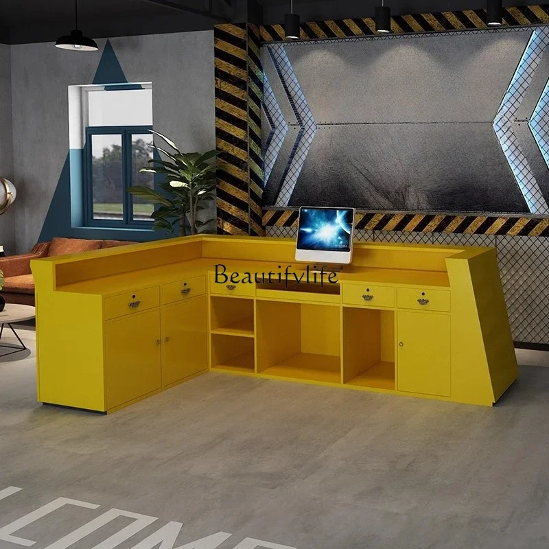 yj21 Simple Modern Cash Register Industrial Style Multifunctional Bar Counter