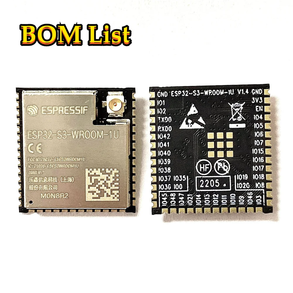 ESP32-S3-WROOM-1U 8MB ESP32-S3-WROOM-1U-N8R2 ESP32-S3 ESP32 S3 WROOM 1U 2.4 GHz Wi­Fi and BLE 5 module Wireless Module