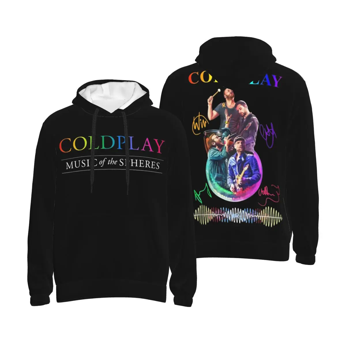 

Cold Play Rock Music Band Hoodie Men Women Print Pop Music Tour Kanga Pocket Hoodies Casual Hoodie Pullover Long Sleeve Shirts