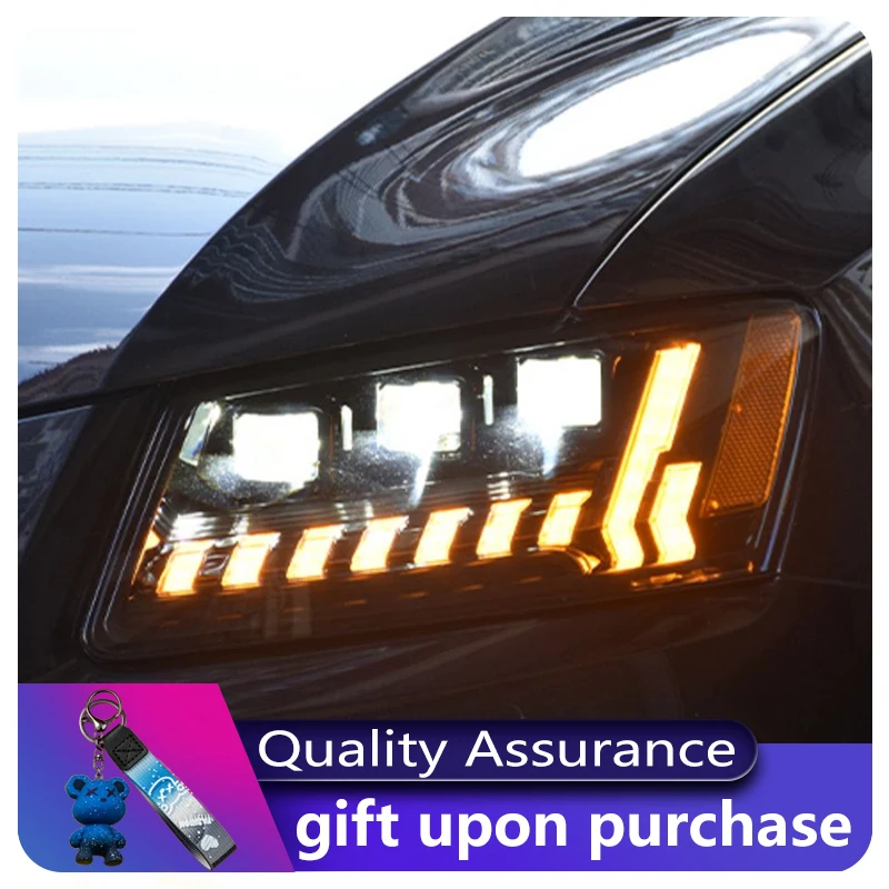 

Styling For Audi Q5 2008-2018 Front Lamp DRL Headlight Turn Signal Highlight LED Bulbs Projector Lens Auto Car Stuff Accessory
