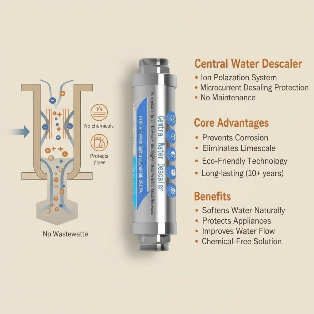 DN20 whole house Salt free water descaler scale water softener system,Prevent Scale Built Up On Water Heaters,Toilet Boiler