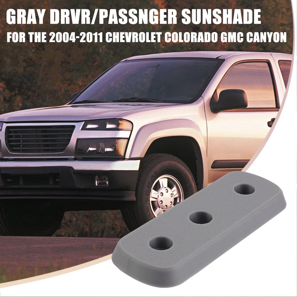 2/4PCS Gray Drvr/Passnger Sunshade For 2004-2011 Chevrolet Colorado GMC Canyon Sun Visor Accessories