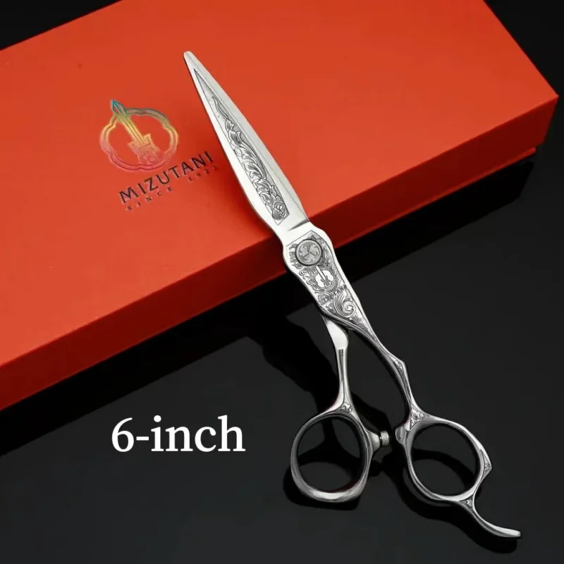

MIZUTANI barber Scissors professional hairdressing scissors 6.0 -inch440C material Hair cutting machine Hair cutting scissors