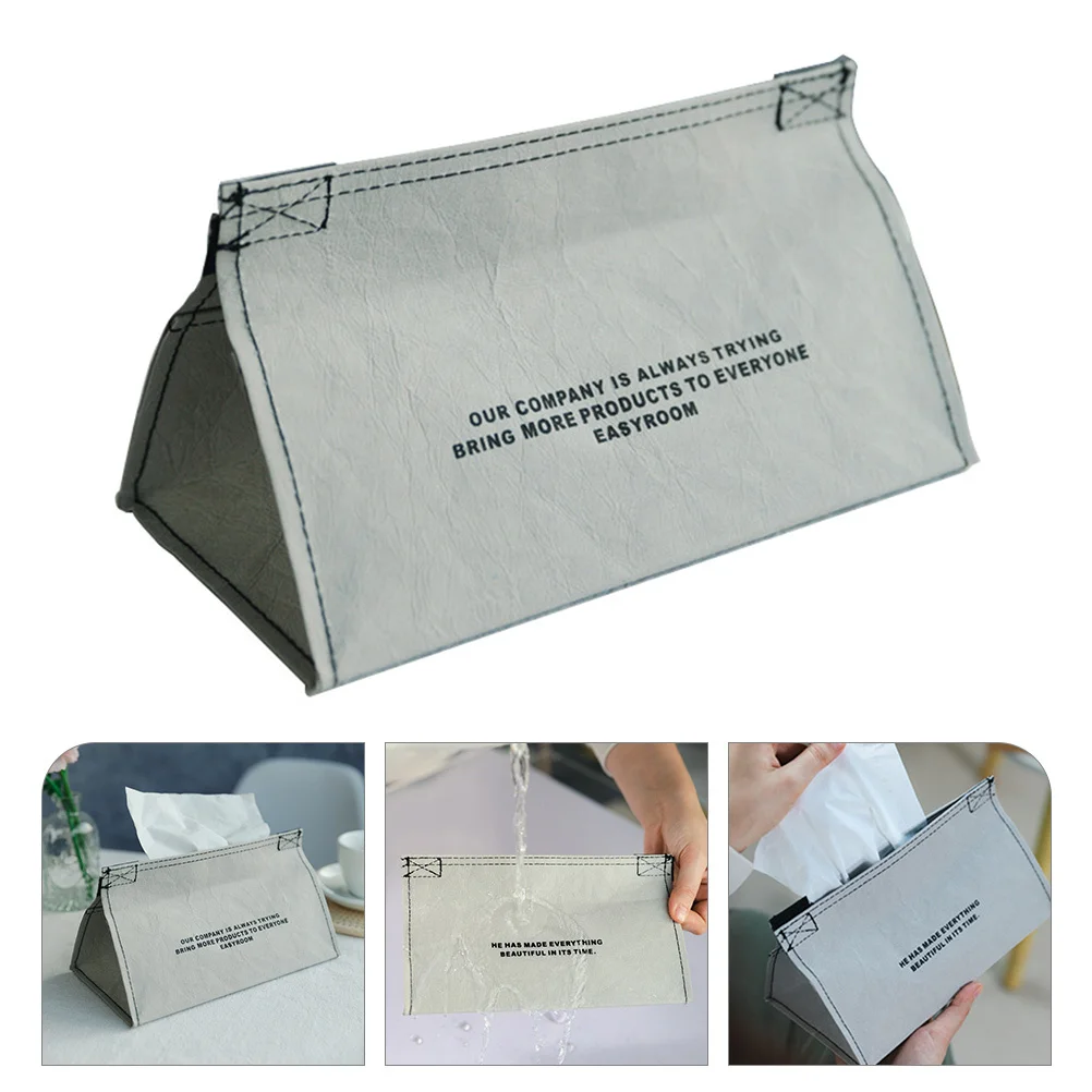 

Waterproof Tissue Storage Box Simple Style Pumping Paper Holder for Home Car Office Table Top Napkin Case Tissue Box