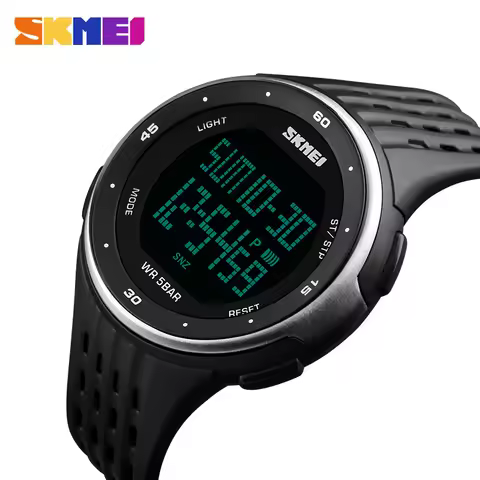 SKMEI 1219 Men Women Waterproof LED Sport Military Watches Mens Ladies Digital Clock Relogio Masculino Outdoor Sport Watches