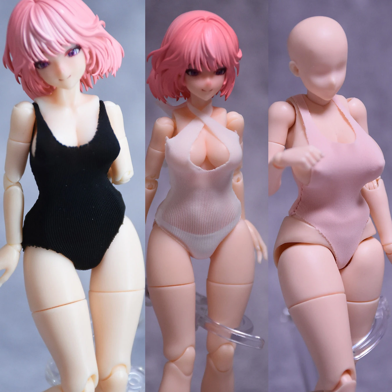 1/12 Scale Strap Swimsuit Vest Jumpsuit Clothes Model Fit 6