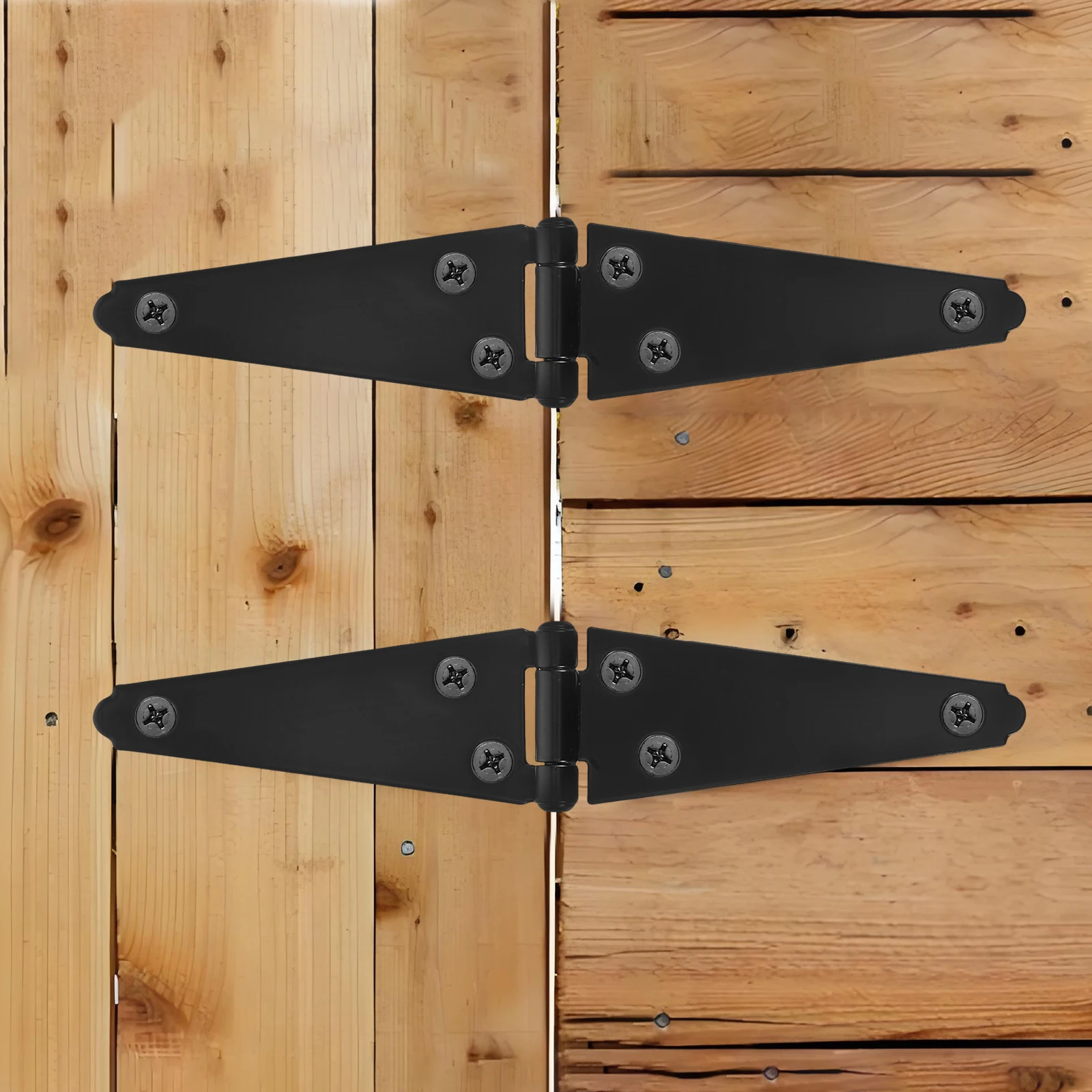 

2 Pcs Heavy Duty Door Hinges Concealed Cupboard Strap Boat Fence Gate Hardware Outdoor