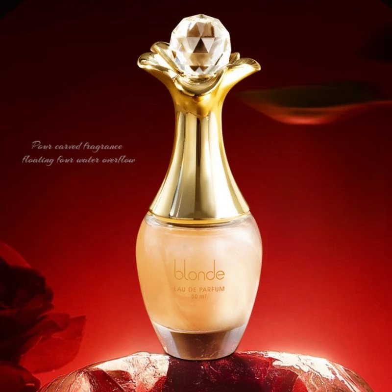 50ml fragrância feminina fresca doce floral de longa duração para mulheres com camadas naturais suaves e radiantes e personagem delicado elegante