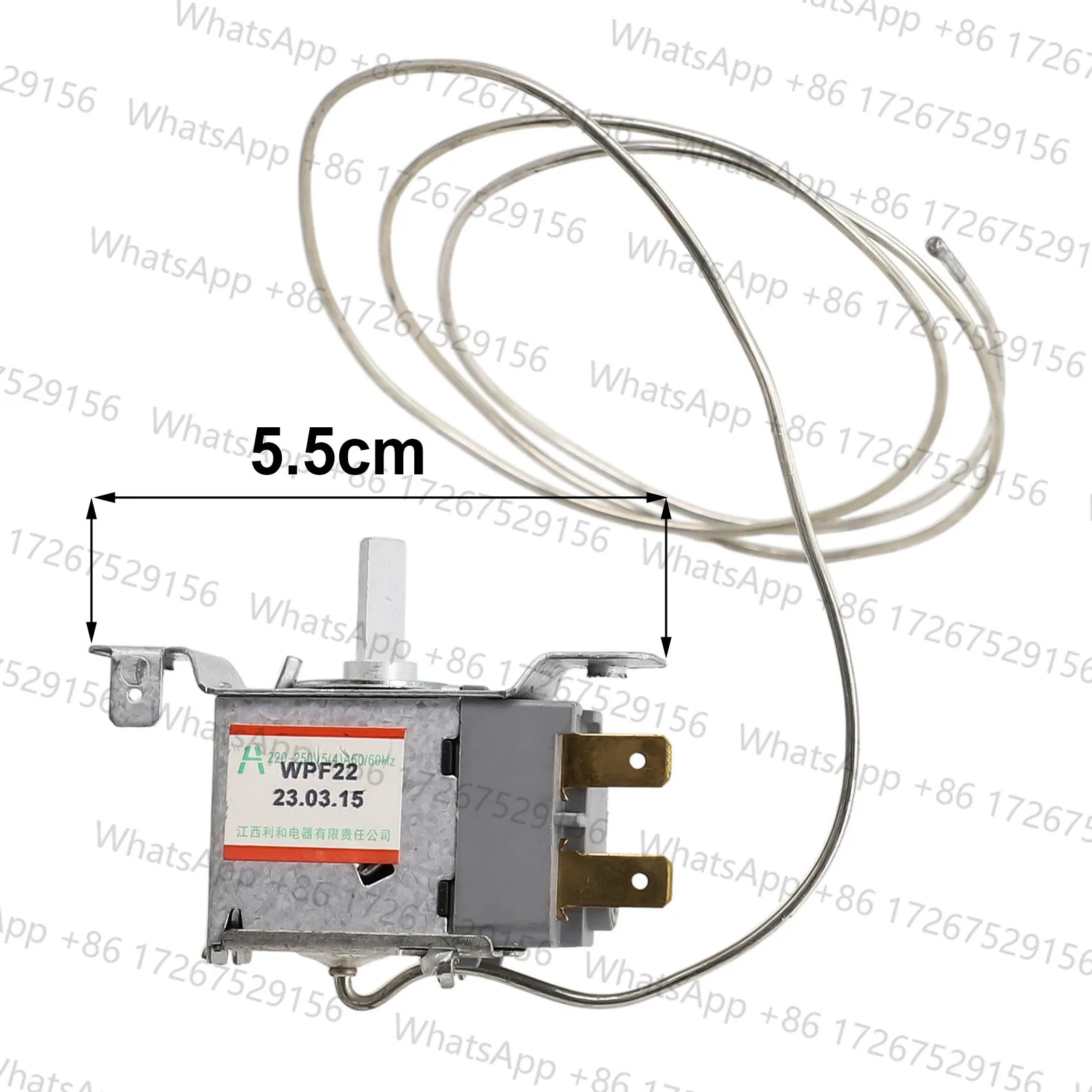 90 Cm AC 220V 6A 2 Pin WPF-22 Terminals Freezer Refrigerator Thermostat With Metal Cord Electrical Sockets And Accessories