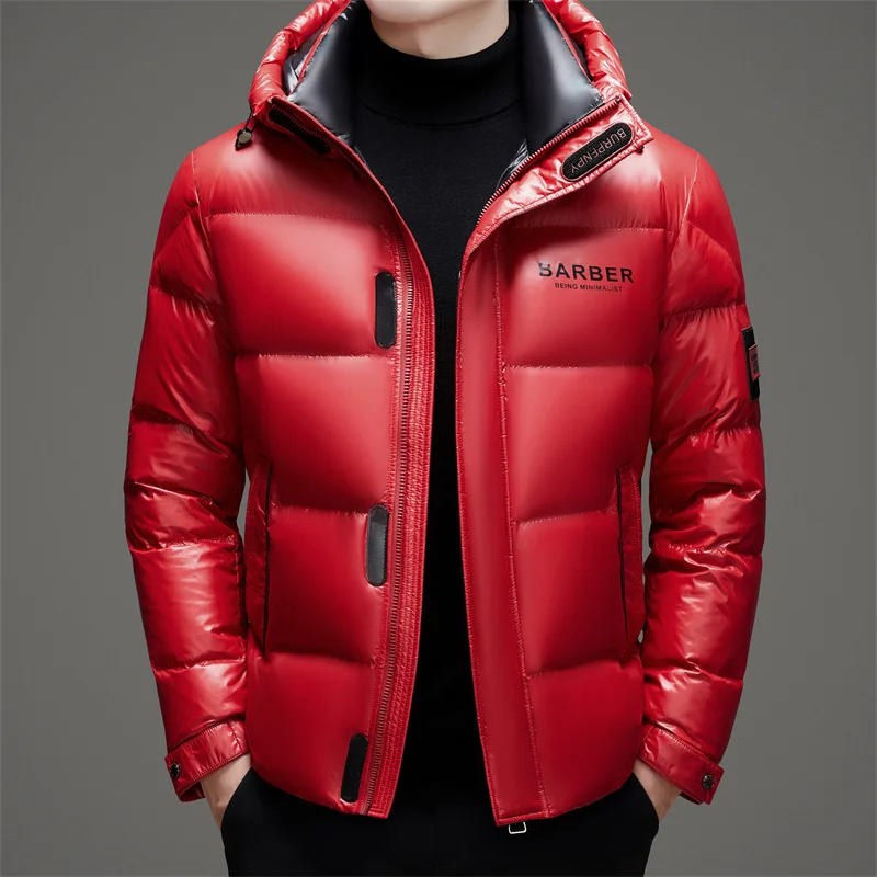 New arrival winter jacket 90% white duck down jackets men,mens thicken warm parkas winter down coat,hooded parkas men L-5XL