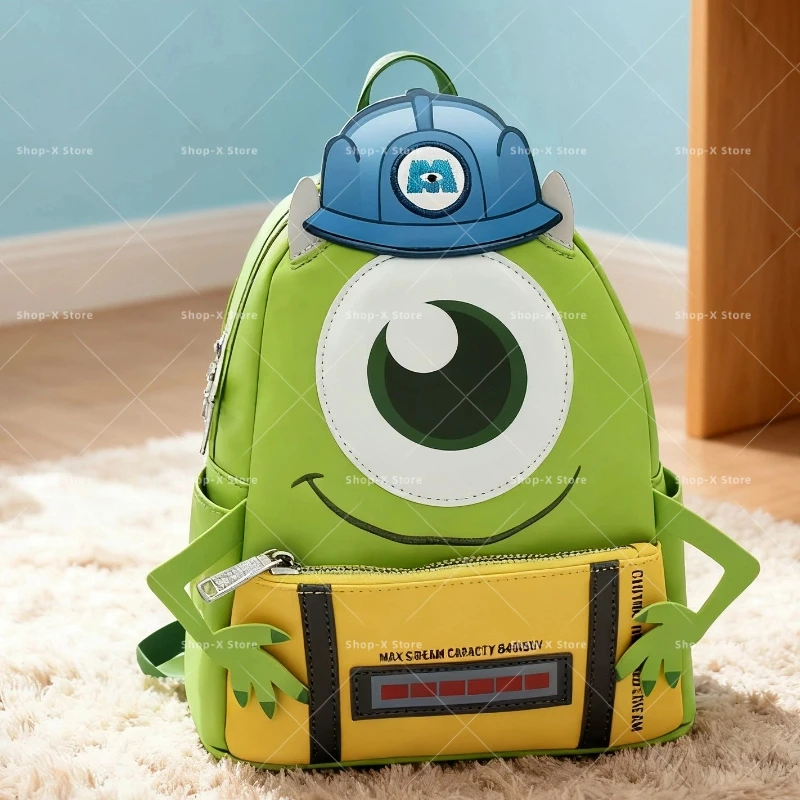 

Университет монстров Диснея, персонаж мультфильма Mr.Q, забавный дизайн, рюкзак, креативные школьные ранцы для студентов, подарки на день рождения