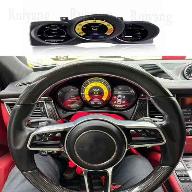 

Suitable for Porsche Macan 2014-2023, 12.3-inch LCD Digital Cluster Virtual Cockpit Speed Dashboard Instrument Panel