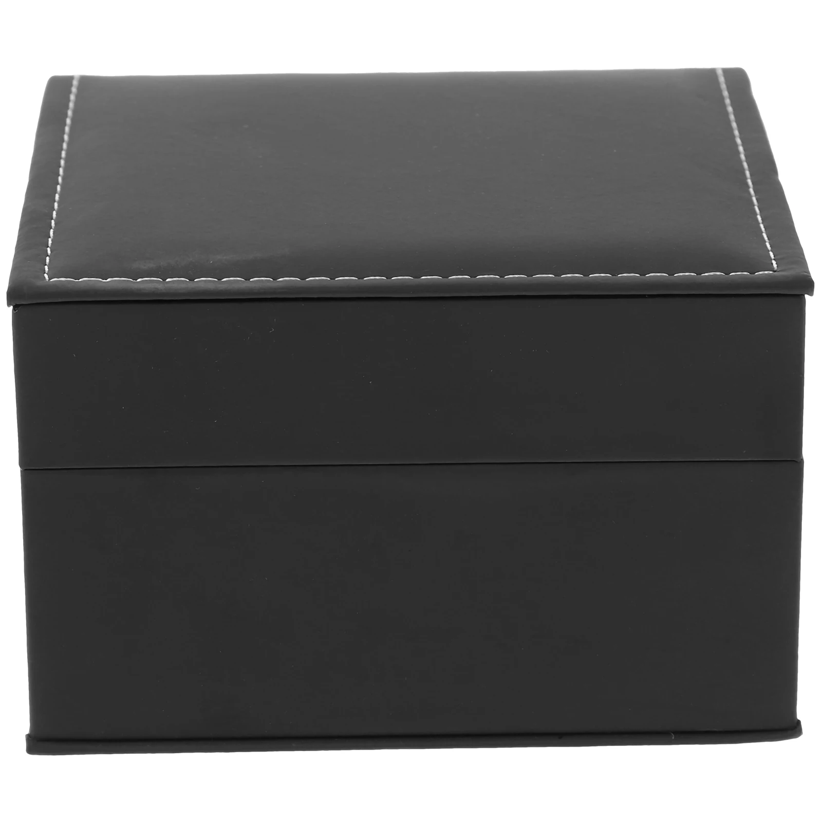 

1pc Single Watch Box Jewellery Box Container Case PU without Watch for Storage Watch (Black)
