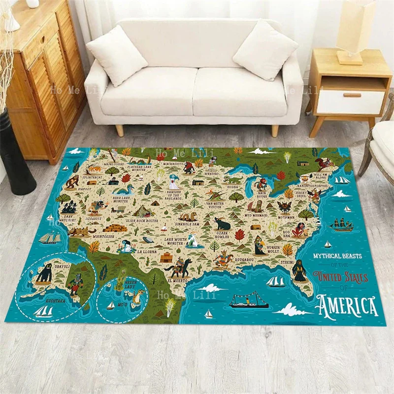 Regional Special Atlas Novus Sive Tabulae Geographicae World America Map Antique Traveler Popular Themed Flannel Floor Rug