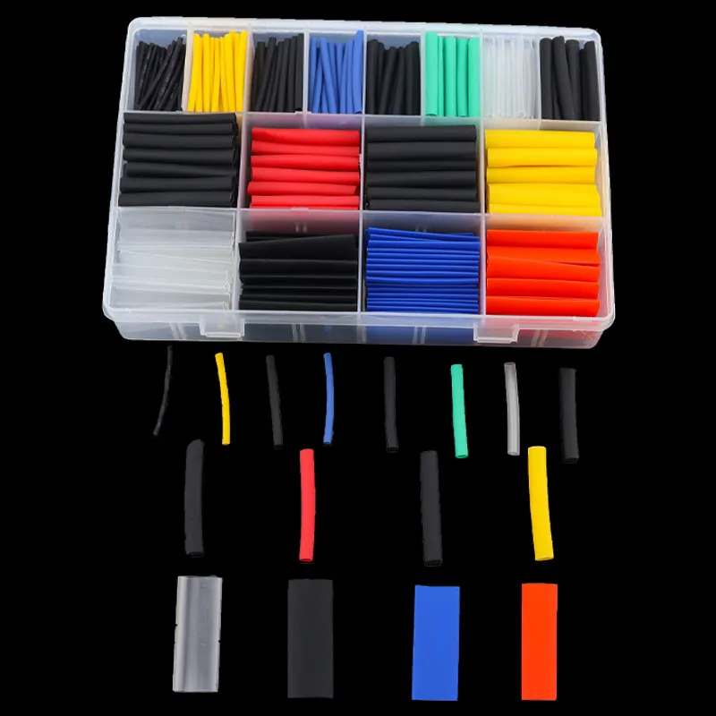 580Pcs Heat Shrink Tubing Kit EVA Material in 6 Colors 11 Sizes - Ideal for Electrical Insulation, Repairs, and Wire Conne