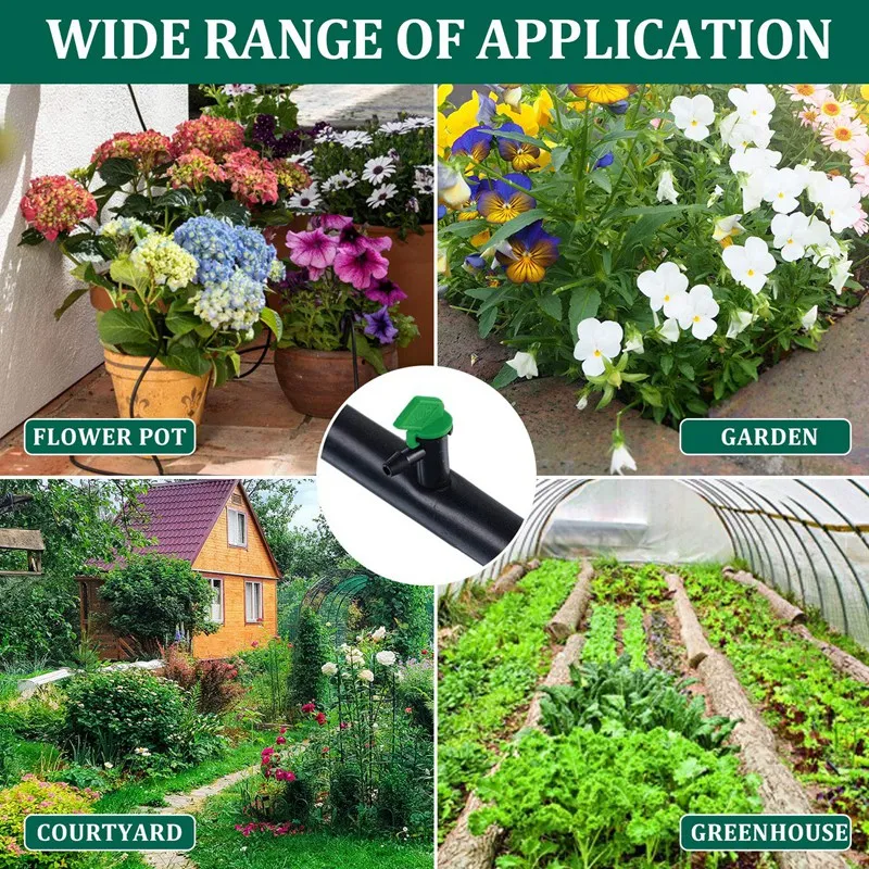 60 Pieces 4GPH Removable Drip Sprinkler Irrigation Drip Emitter Garden Flag Irrigation Dripper, For Trees And Shrubs