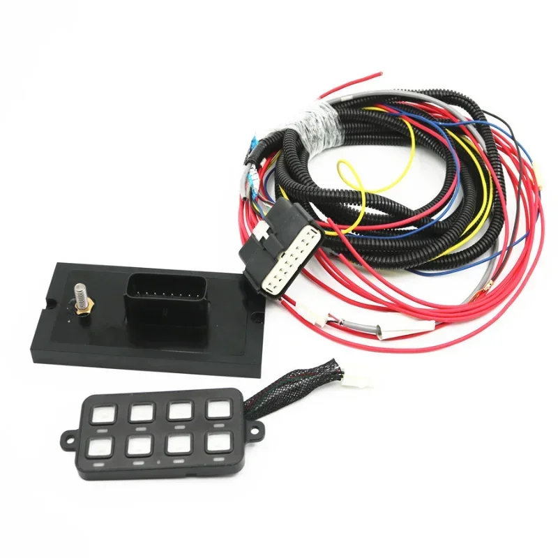 Sistema de alimentación de panel programable por usuario con interruptor de 8 vías