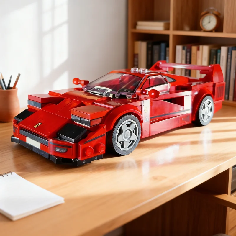 337pcs MOC F Errari Popup Headlight Front End Mod City Champions Model Toy Building Blocks Festival Gift Architecture Education