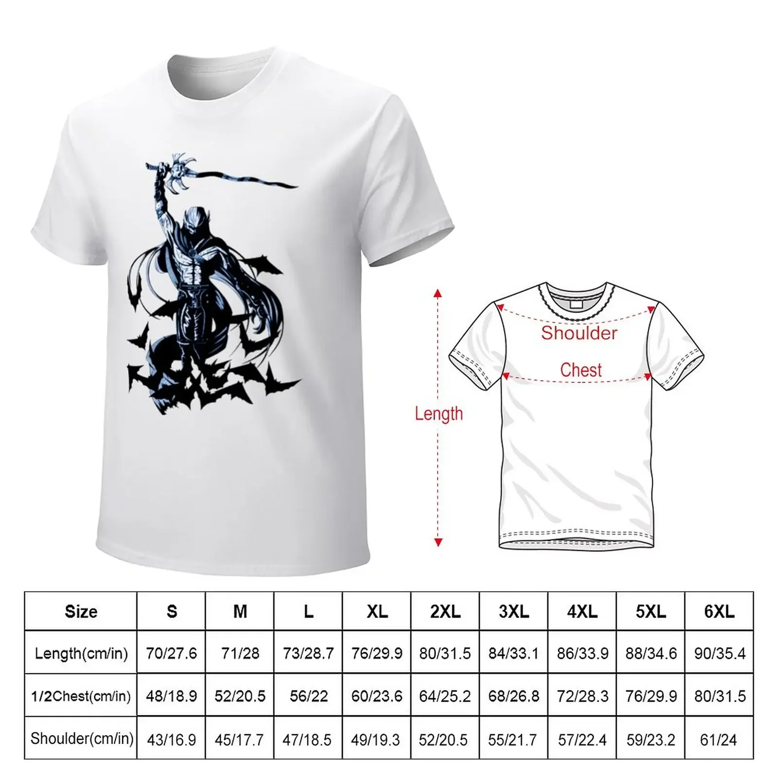 Soul Reaver Kain blood-omen vampire T-Shirt aesthetic clothes customs Men's t-shirts