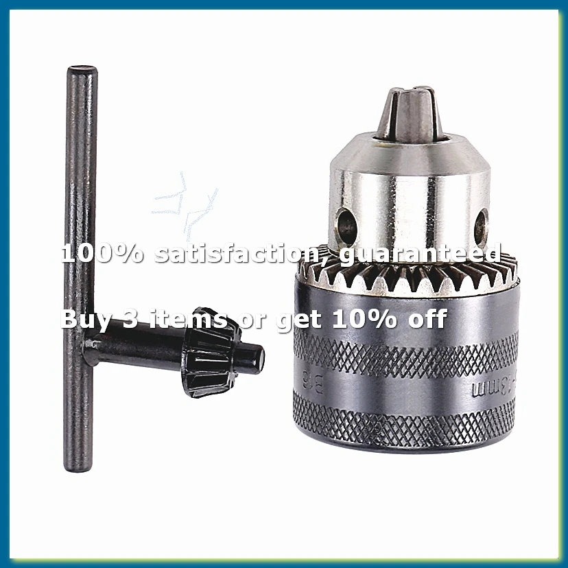 ●Key Type 1.5-13mm Capacity B16 Tapered Bore Drill Chuck