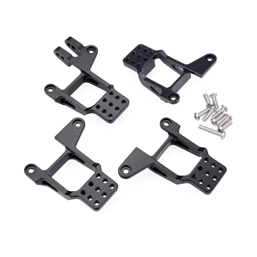 4PCS อลูมิเนียมด้านหน้าและด้านหลัง Shock Towers Mount สําหรับ 1/10 RC Crawler TRX-4 TRX4 8216 อะไหล่อัพเกรด