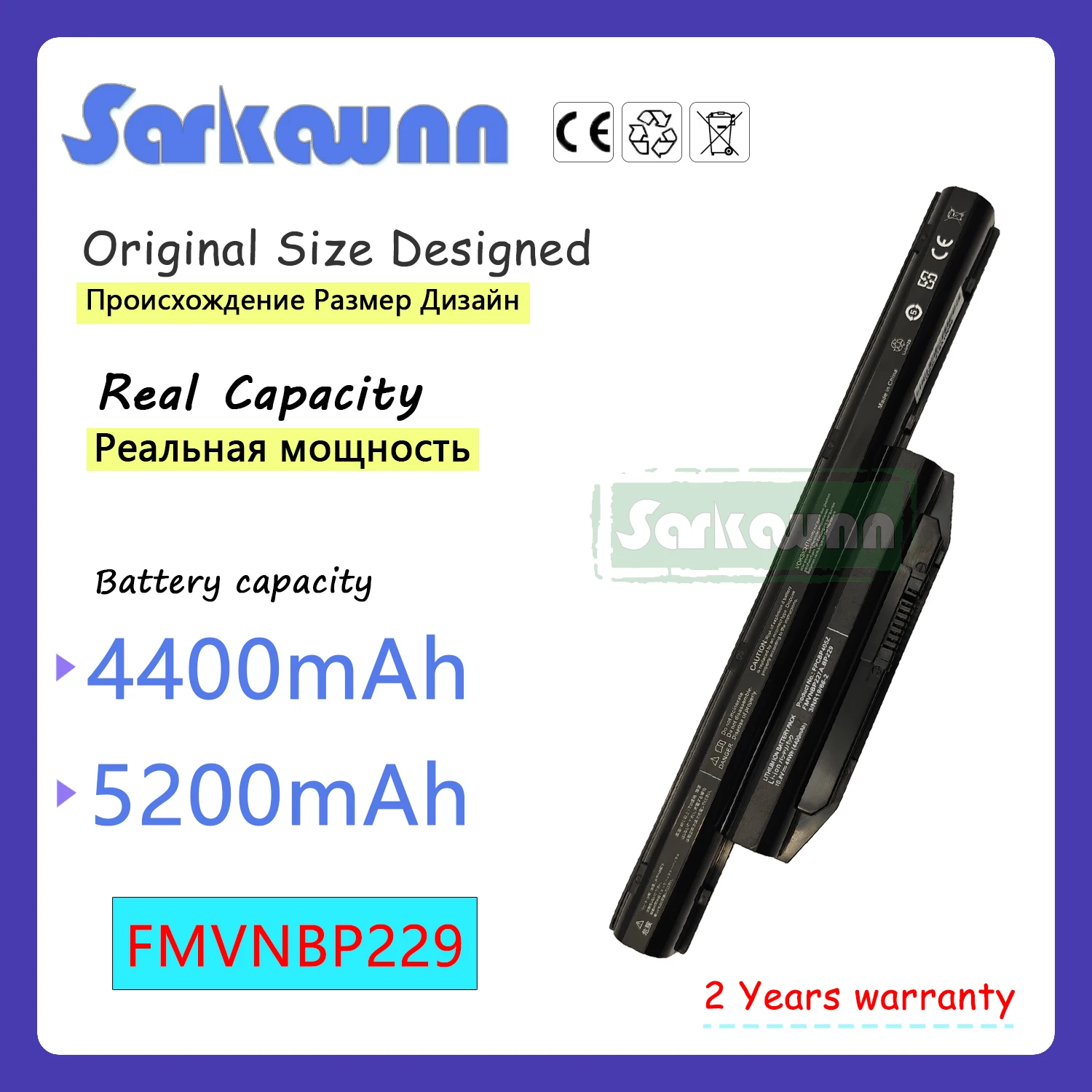 

SARKAWNN FMVNBP229 LAPTOP Battery For FUJITSU AH564 S904 SH904 A514 A544 A555 A557 E734 E733 E736 E743 E744 E751 E753 E754