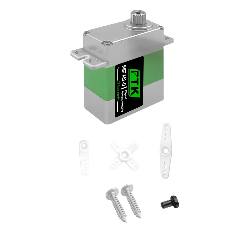 Цифровой сервопривод PTK 9497, металлическая шестерня, программируемая 2S Lipo, подходит для радиоуправляемого вертолета, модели радиоуправляемого