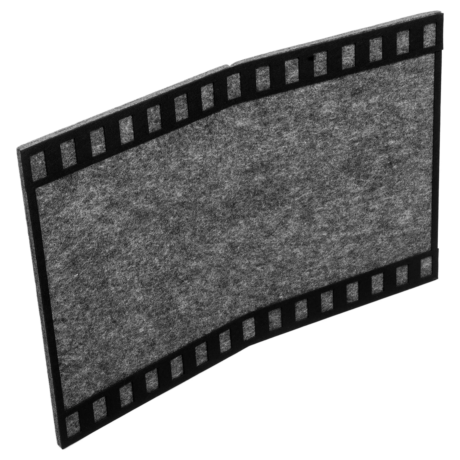 

Retro Felt Memo Board 40x60cm Photo Strip Frame Decorative Wall Tiles Soft Touch Bulletin Board Black Film Props
