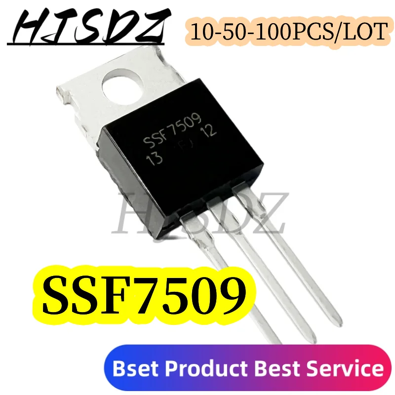 10-50-100PCS/LOT SSF7509 TO-220 SF7509 TO220 7509 80V 80A Nuevo Original